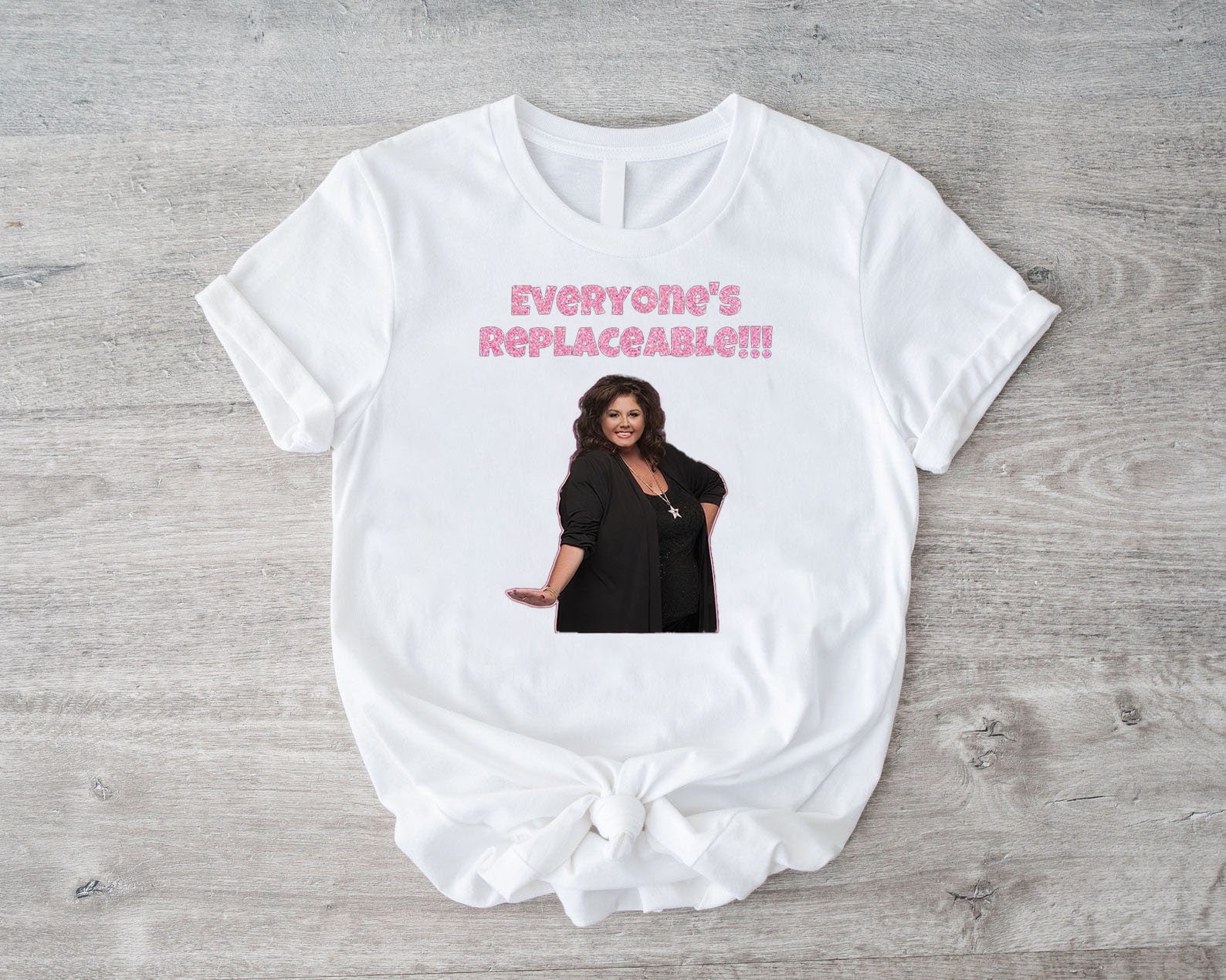 Abby lee Dance Company Everyone's Replaceable Personalized Baseball Jersey  - Growkoc