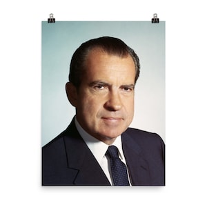Impresión del cartel del retrato fotográfico de Richard Nixon