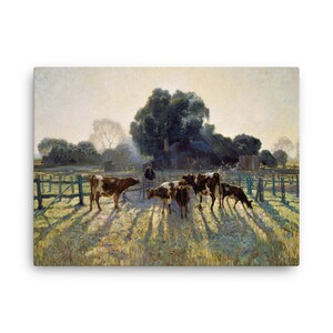 Spring Frost by Elioth Gruner Canvas Print - Canvas Wall Art