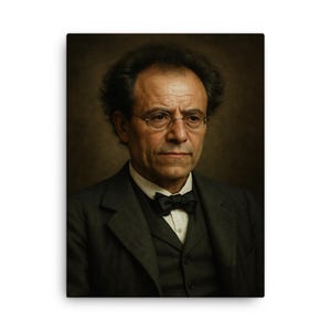 Gustav Mahler Portrait Canvas Print: Classical Music Wall Art