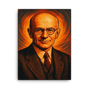 Karl von Terzaghi Canvas Print: Geotechnical Engineering Pioneer Art