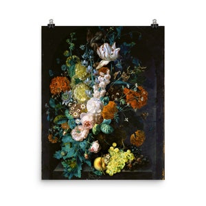 Un vase de fleurs par Margareta Haverman Poster Print image 8