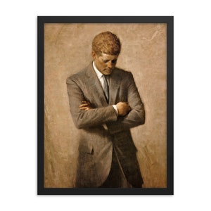 John F Kennedy Official Portrait Framed Print