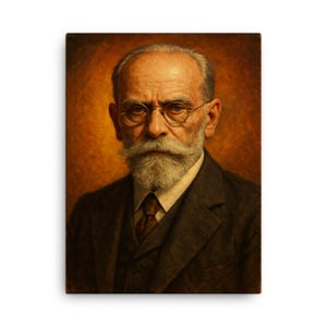 Edmund Husserl Canvas Print: Modern Philosopher Portrait Wall Art
