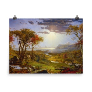 Autumn - On the Hudson River by Jasper Francis Cropsey Poster Print