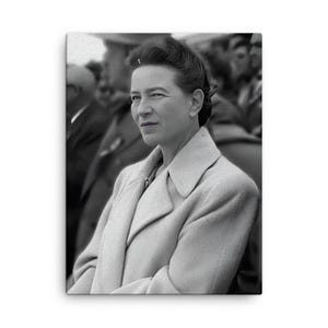 Simone de Beauvoir Canvas Print – Canvas Wall Art