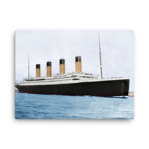 RMS Titanic in Color Canvas Print - Canvas Wall Art