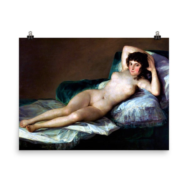 La Maja Desnuda by Francisco de Goya Poster Print