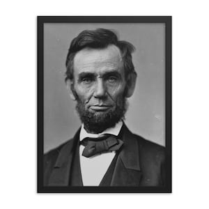 Abraham Lincoln, Vintage Framed Print