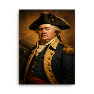 Henry Knox Portrait Canvas Print | Revolutionary War General Wall Art | Historic Military Decor for Office or Study