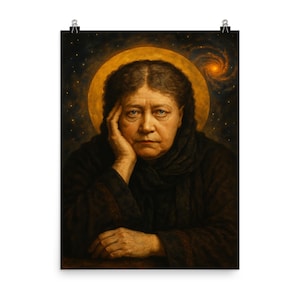 Helena Petrovna Blavatsky Poster Print | Vintage Occult Wall Art Decor | Unique Spiritual Home Accent