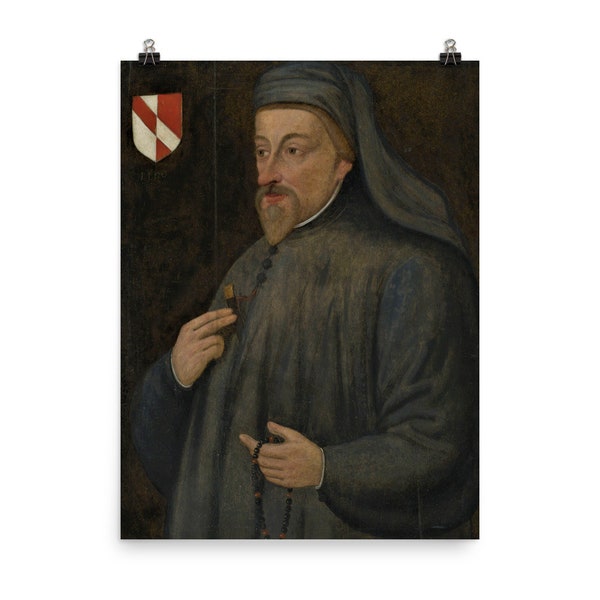 Geoffrey Chaucer Poster Print