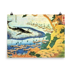 Océanos de Sabiduría por Hokusai Poster Print