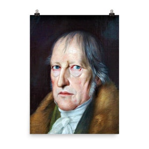 Georg Wilhelm Friedrich Hegel Poster Print
