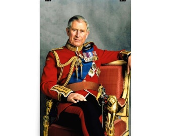 King Charles III (Then Prince Charles) Poster Print