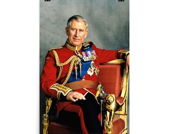 King Charles III (Then Prince Charles) Poster Print