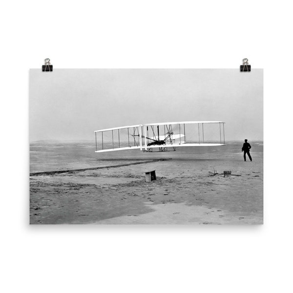 Wright Brothers First Flight Poster Print