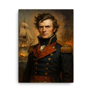 Thomas Cochrane Canvas Print: Vintage Naval Admiral Portrait