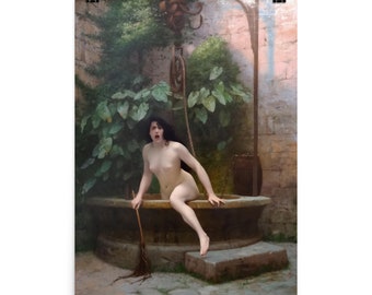 Truth Coming Out of Her Well by Jean-Léon Gérôme Poster Print