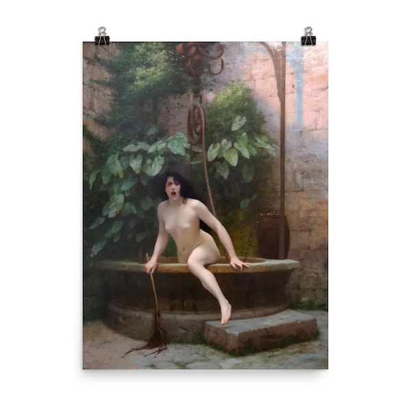 Truth Coming Out of Her Well door Jean-Léon Gérôme Poster Print