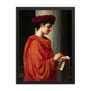 Framed &quot;Barine&quot; Art Print by Edward John Poynter: Pre-Raphaelite Fine Art