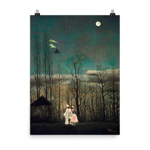 Rousseau Carnival Evening Print: Vintage Art Nouveau Wall Decor