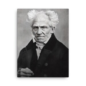 Stampa su tela di Arthur Schopenhauer - Arte della parete su tela