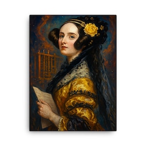 Ada Lovelace Canvas Print: Inspirational STEM Wall Art