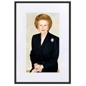 Margaret Thatcher Framed Print with Mat