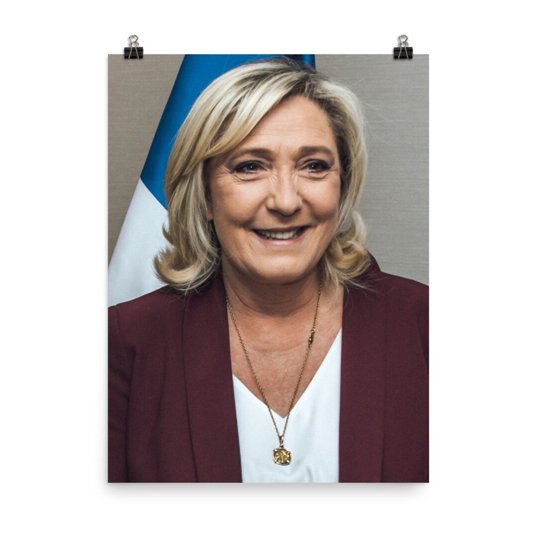 Marine Le Pen Poster Print - Etsy
