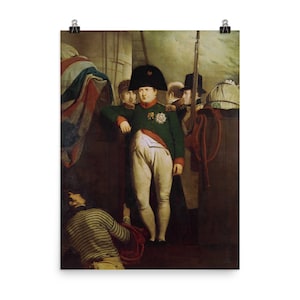 Napoleon Bonaparte onboard the Bellerophon Poster Print