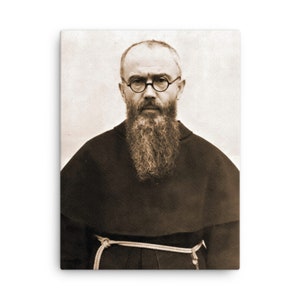 Stampa su tela San Massimiliano Kolbe – Decorazione da parete su tela