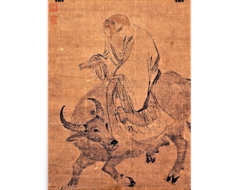 Lao Tzu Poster, Taoism Art Print