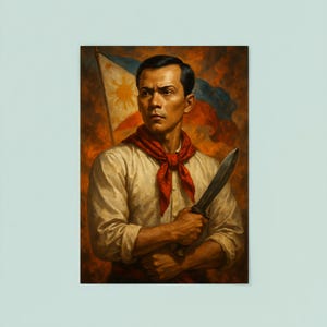 Andres Bonifacio Heroic Wall Art - Vibrant Historical Poster Print for ...