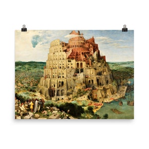 The Tower of Babel by Pieter Bruegel the Elder Poster Print Poster Print