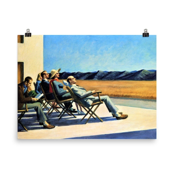 Les gens au soleil par Edward Hopper Poster Print