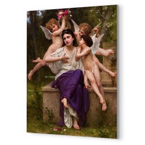 Dream of Spring Metal Print by William Adolphe Bouguereau Timeless Classical Wall Art