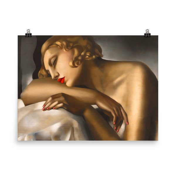 La Dormeuse von Tamara de Lempicka Poster Druck