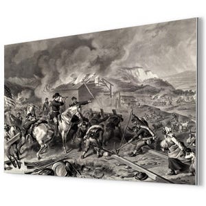 Sherman&#39;s March to the Sea Metal Print: Civil War Historic Map Art