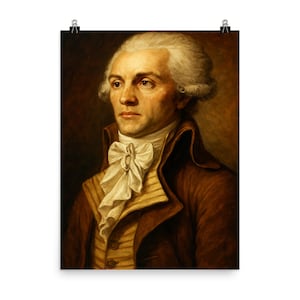 Robespierre Portrait Print: Vintage French Revolution Wall Art
