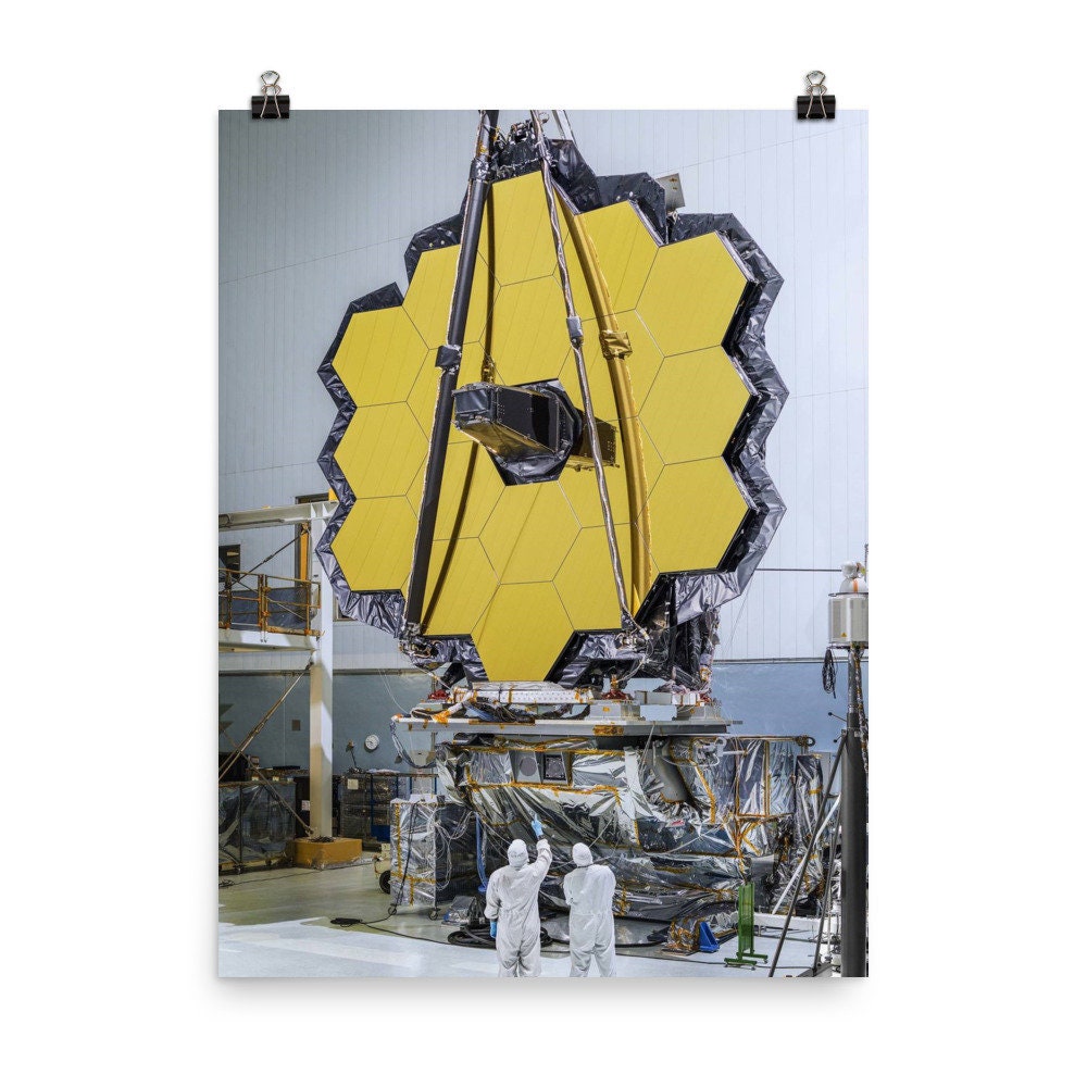 James Webb Weltraumteleskop Full Mirror Poster Print