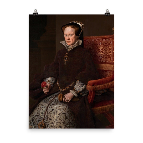Impresión de póster de la reina María I de Inglaterra