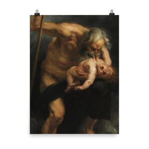 Rubens Saturn Devouring Son Print: Baroque Art Masterpiece