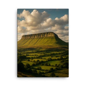 Benbulben Ireland Canvas Print: Sligo Mountain Irish Landscape Art