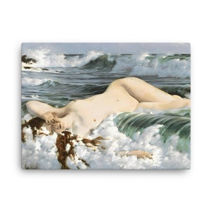 The Birth Of Venus By Adolf Hiremy Hirschl Canvas Print - Canvas Wall Art