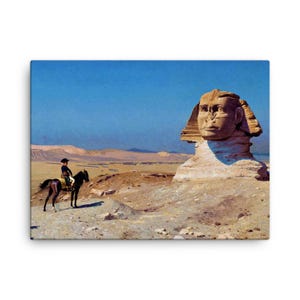 Bonaparte Before the Sphinx Canvas Print: Jean Leon Gerome Napoleonic Wall Art