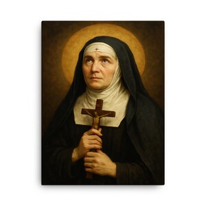 Anne Catherine Emmerich Canvas Print: Mystical Catholic Wall Art