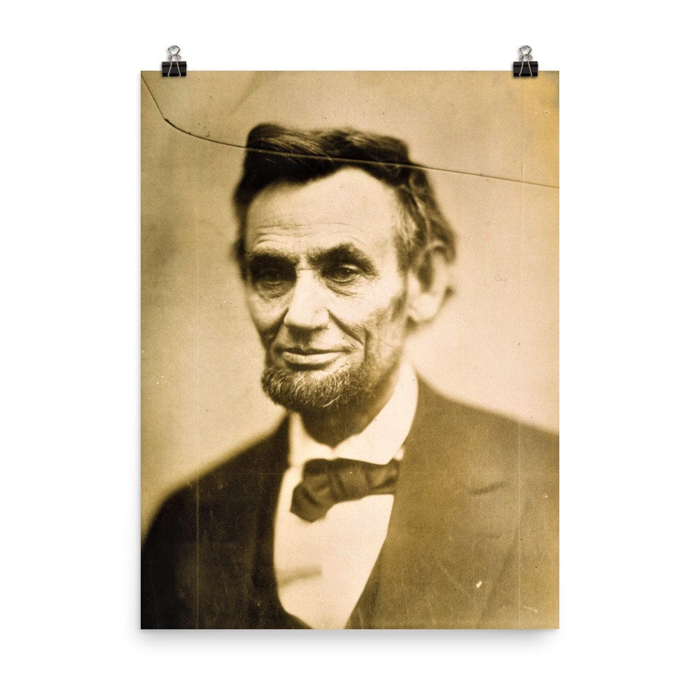 Last Photo of Abraham Lincoln Poster Print