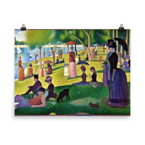 A Sunday Afternoon on the Island of La Grande Jatte by Georges Seurat Poster Print