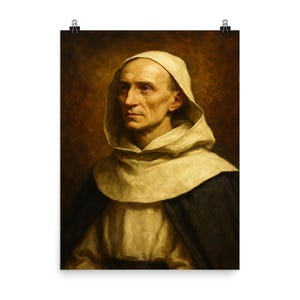 Jean Baptiste Henri Lacordaire Vintage Poster Print: Historical Academic Decor